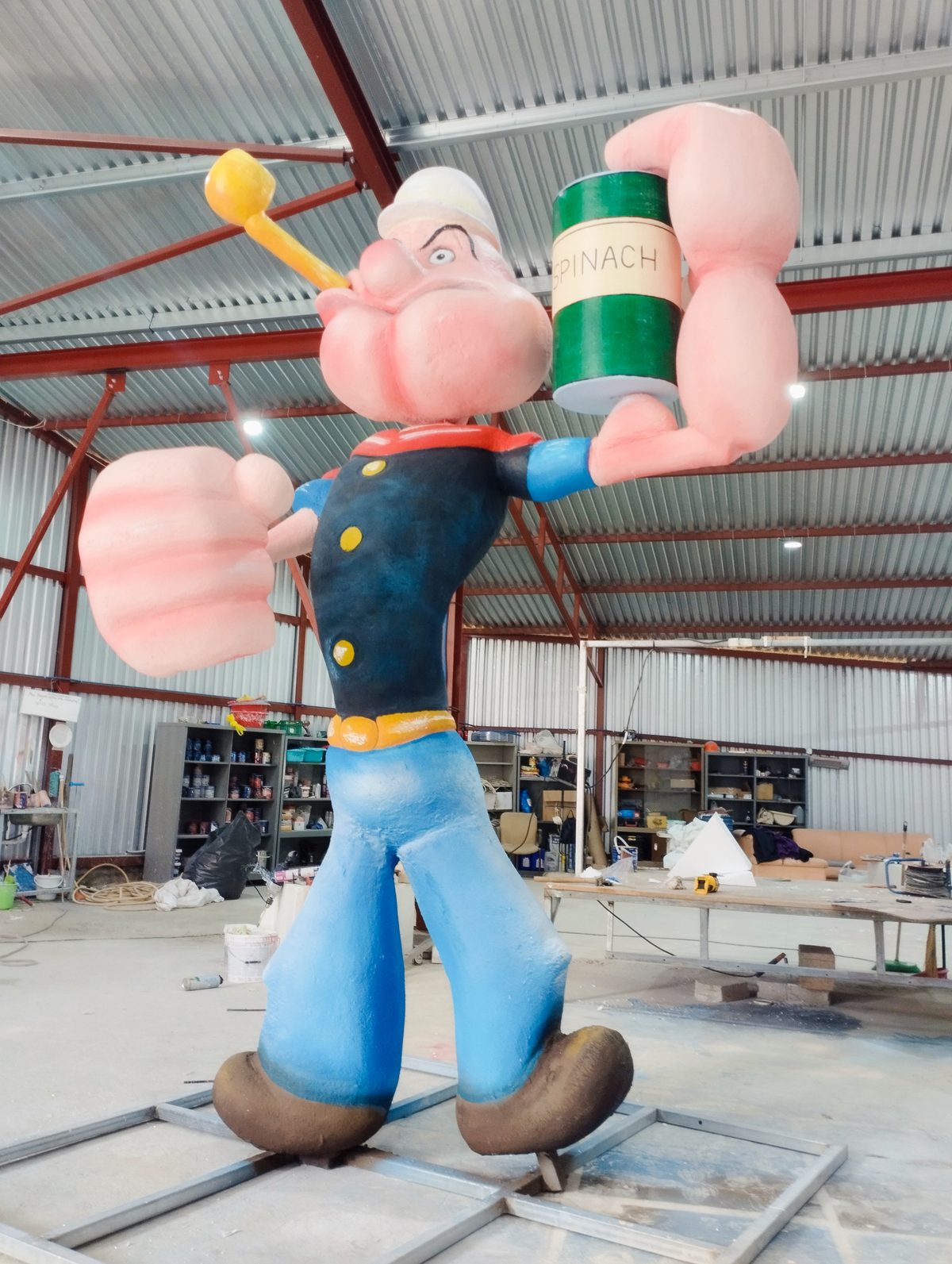 Popeye Γλυπτό